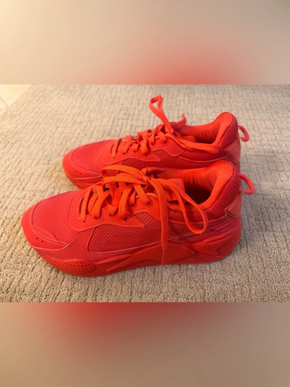 PUMA RS-X Monochrome Firelight Red Sneakers Women’s 9.5